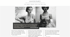 Desktop Screenshot of annedecourcy.com