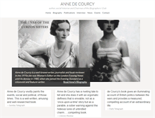 Tablet Screenshot of annedecourcy.com